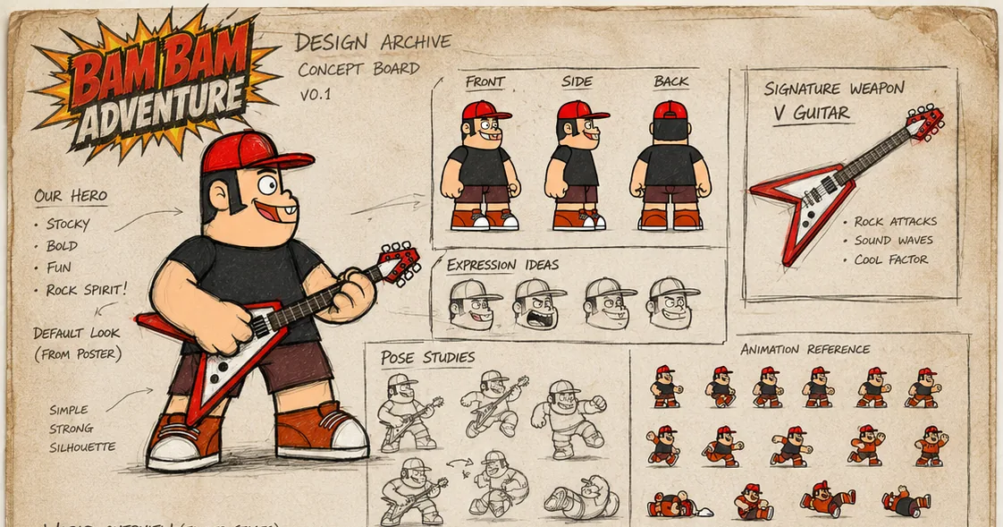 Design archive — Bam Bam concept board